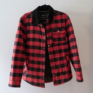 Brixton lightweight puffer jacket plaid- small